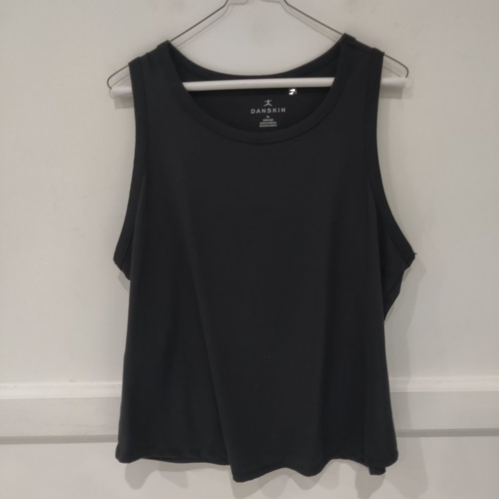 NWT Danskin Women's Essential Breathe Tank Top Activewear Black Sz XL $30 D266